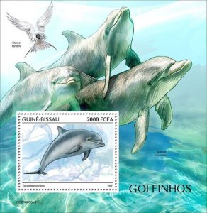 Guinea-Bissau - 2021 Bottlenose Dolphin - Stamp Souvenir Sheet - GB210605b3