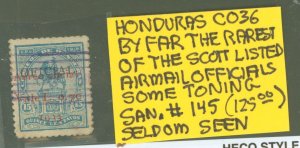 Honduras #CO36 with APEX Cert
