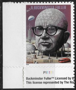 US #3870 37c R Buckminster Fuller - Time Magazine Cover ~ MNH