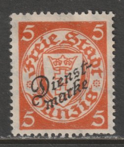 1924 Danzig - Sc O42 - MH VF - 1 single - Overprinted