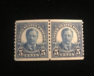 602 EFO pair, part imperf, MNH