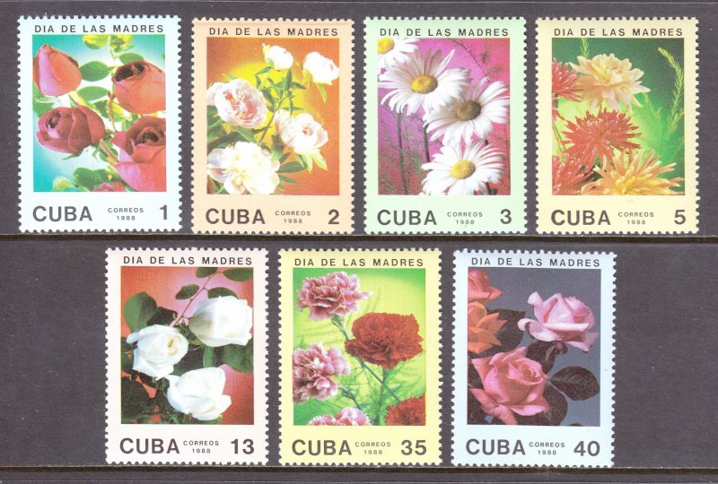 Cuba - Scott #3010-3016 - MNH - SCV $3.30