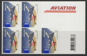 AUSTRALIA SGSB296(3037a) 2008 AVIATION $10 BOOKLET MNH 