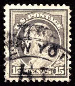 1917, US 15c, Franklin, Used, Sc 514