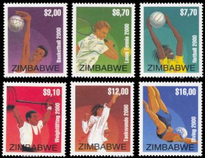 Zimbabwe 2000 Scott #854-859 Mint Never Hinged