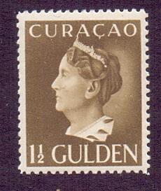 Netherlands Antilles #162  1941 MNH Curacao Wilhelmina   1 1/2 gld    #