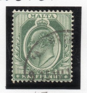 Malta 1904-14 Early Issue Fine Used 1/2d. 037075