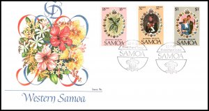 Samoa 558-560 Royal Wedding Fleetwood U/A FDC