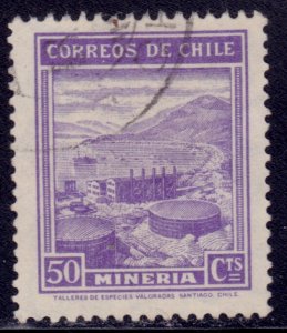 Chile, 1938, Mineral Spas, 50c, sc#204, used**