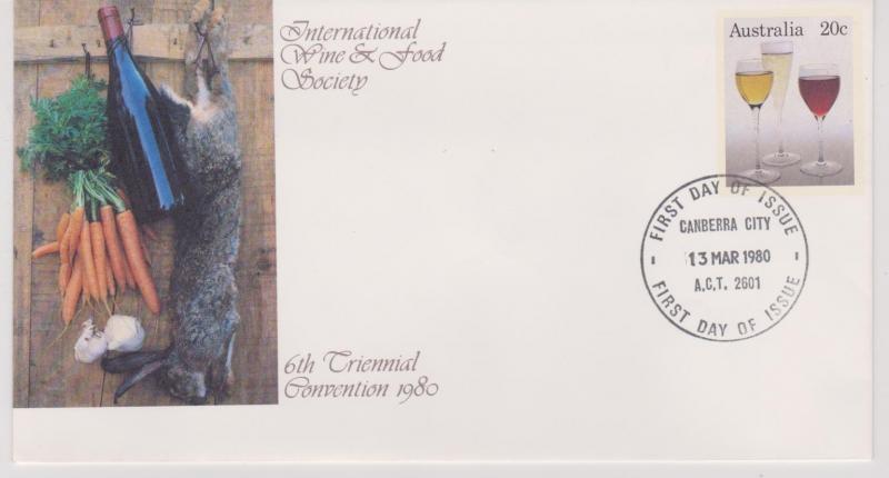 Australia 1980 PSE # 18 International Wine & Food Society FDI Cancel