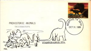 #2422 T Rex Dinosaurs – Stamposaurus Cancel - Pohl Cachet – Aps