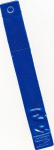 Showgard Stamp Tong #906 Angled Tip 4 5/8 Long With Blue Plastic Case