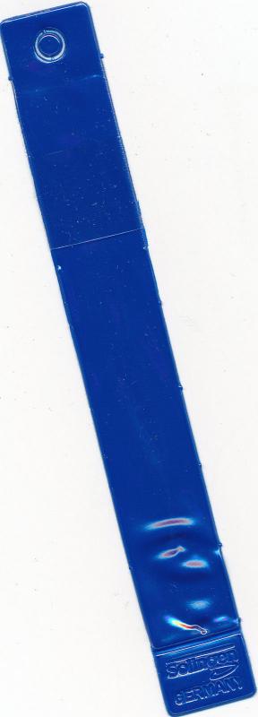 Showgard Stamp Tong #906 Angled Tip 4 5/8 Long With Blue Plastic Case