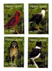 Sierra Leone MNH Set Of Various Birds CHIRP! CHIRP!