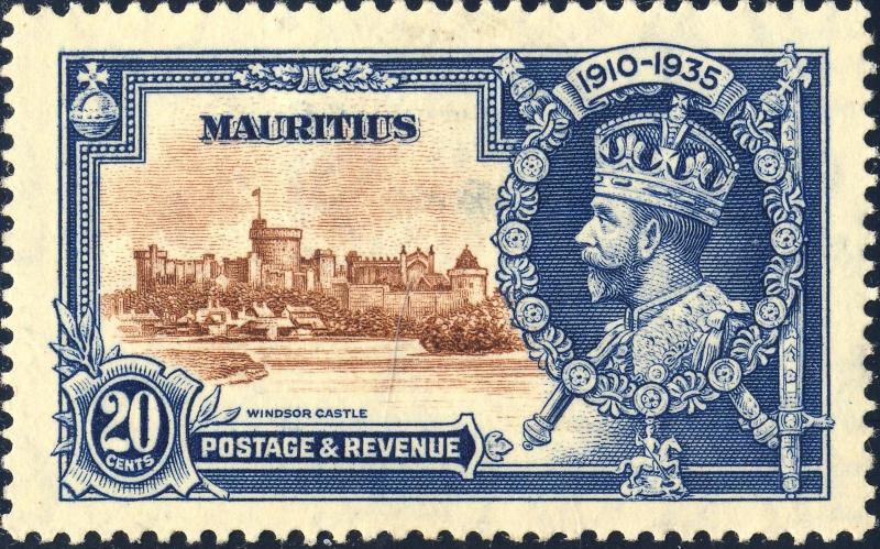 MAURITIUS - 1935 - SG 247 20c KGV Silver Jubilee - M/M