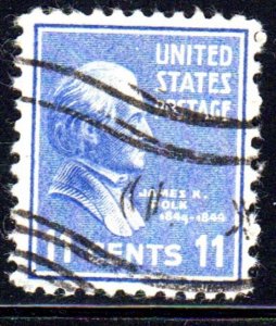 #816 11 CENT PRESIDENTIAL SERIES FANCY CANCEL USED d