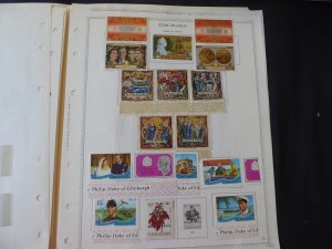 Cook Islands 1969-1971 Mint Stamp Collection on Album Pages 