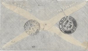 1896 Suva, Fiji to Salt Coats, Scotland, Registered (Proud Canx D5) ... (56443)