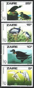 Kinshasa. 1985. 904-7. Odabon, birds, fauna. MNH. 