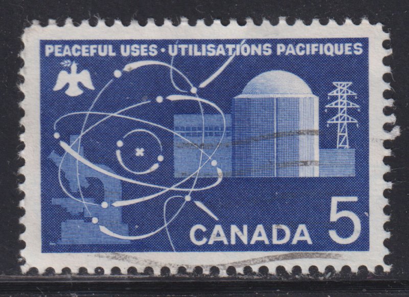 Canada 449 Candu Atomic Reactor 5¢ 1966