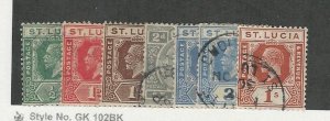 St. Lucia, Postage Stamp, #73//87 Used, 1921-24, JFZ