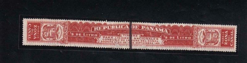 Canal Zone: Liquor Tax Strip, #R-9, Used (43283)