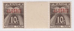 FRENCH ALGERIA POSTAGE DUE 1947 10c with Center Gutters MNH** Stamp X742-