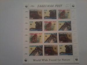 SAAREMAA POST SHEET WILDLIFE 