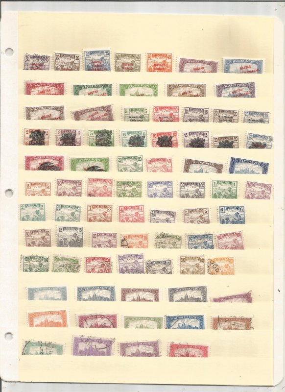 HUNGARY COLLECTION ON STOCK SHEET, MINT/USED