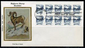 UNITED STATES COLORANO 1982 BIGHORN SHEEP BOOKLET PANE   FIRST DAY COVER 