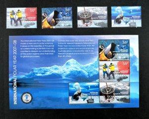 Australian Antarctic Territory: 2008, International Polar Year, 2007/8,  MNH set