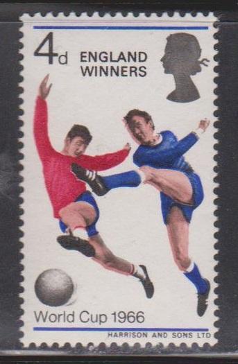 GREAT BRITAIN Scott # 465 MNH  - 1966 World Cup Overprinted England Winners