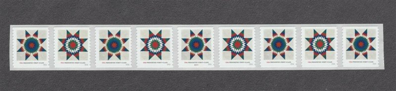 PNC9 25c Star Quilt B11111 US 5099a MNH F-VF Plate number Blue Stamp Reprint