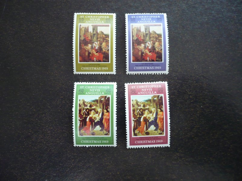 Stamps - St. Kitts Nevis - Scott# 202-205 - Mint Hinged Set of 4 Stamps