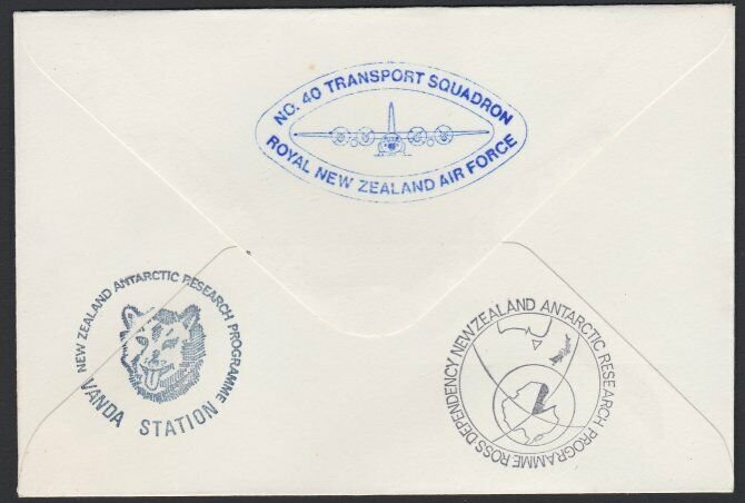 NEW ZEALAND ROSS DEPENDENCY 1975 signed flight cover  ex Scott Base......H705