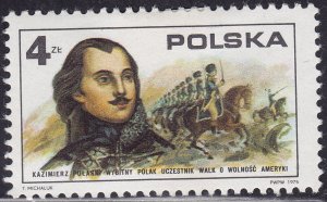 Poland 2120 Casimir Pulaski 4zł 1975