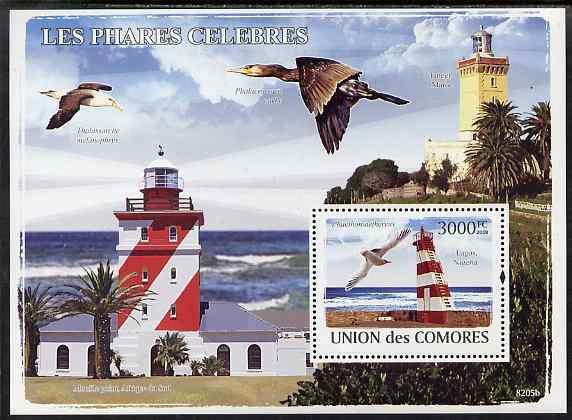 Comoro Islands 2009 Lighthouses & Birds perf s/sheet ...