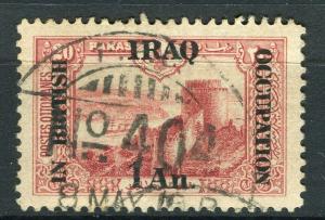 IRAQ; 1918 BRITISH OCCUPATION issue fine used 1a. value + good POSTMARK