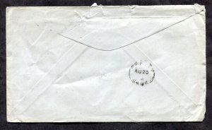 h185 - WW1 CEF 1918 Censored Cover to BEATTY Sask. Broken Circle Receiver