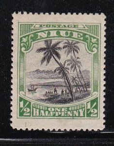 Album Treasures  Niue Scott # 35  1/2p Landing of Captain Cook  MH