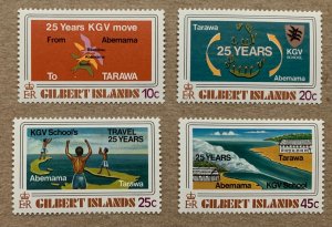 Gilbert Islands 1978 King George V School, MNH.  Scott 313-316, CV $1.10