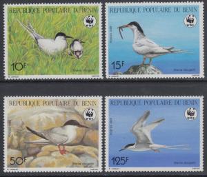 XG-BA601 BENIN - Wwf, 1989 Birds, Roseate Tern MNH Set