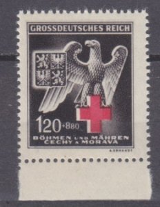 1943 Germany Reich Bohemia and Moravia 132 Red Cross