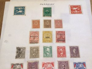 Paraguay  mounted mint  or used  2 stamp pages 62722 