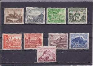 Germany B160-168 MNH (Includes Mi 735x, CV $40)