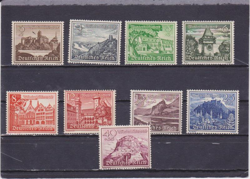 Germany B160-168 MNH (Mi 730-738y (Includes Michel 735x CV $40)