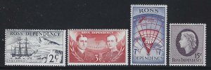 New Zealand-Ross Dep 1967 New Currency set Sc# L5-8 NH