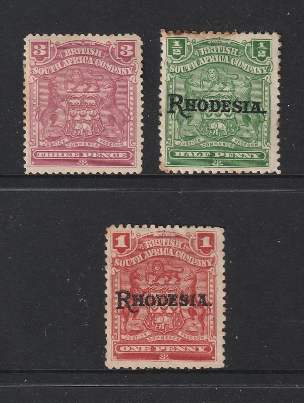Rhodesia x 3 old MH