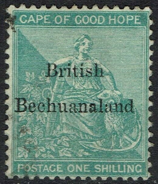 BECHUANALAND 1885 OVERPRINTED CAPE HOPE 1/- USED 