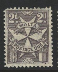 Malta Sc#J14 MH - crease